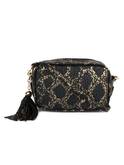 black leatherette sling bag - 11808257 - Very Small Image - 1