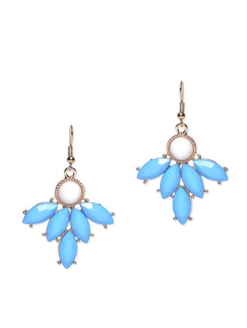 blue patterned  gems earrings - 1185352 - Very Small Image - 1
