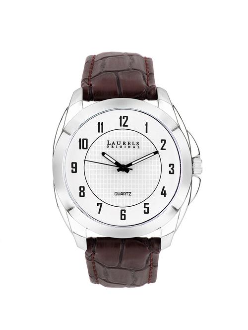 laurels diplomat analog silver matt dial men's watch - lo-dip-101 - 11873936 - Very Small Image - 1