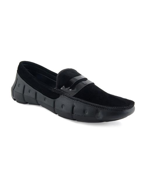 black synthetic slip on loafers - 11900810 - Very Small Image - 1