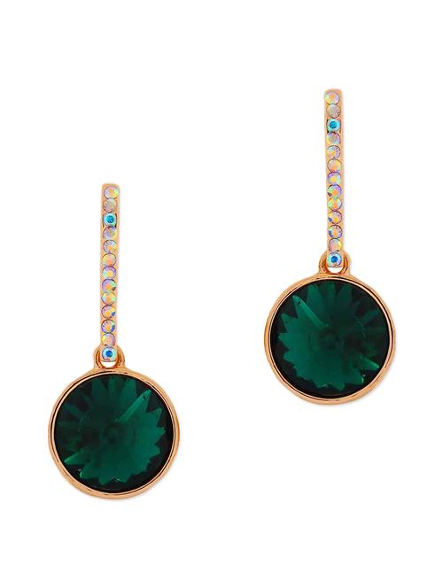 green metal drop earring - 11915644 - Very Small Image - 1