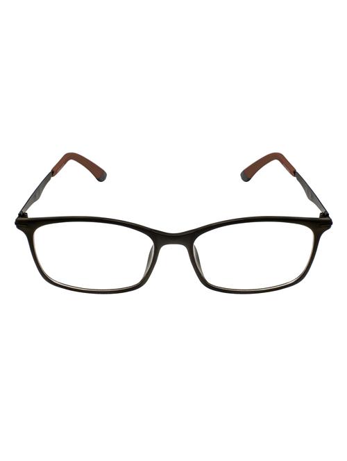 brown rectangular full rim eye frame - 11930825 - Very Small Image - 1