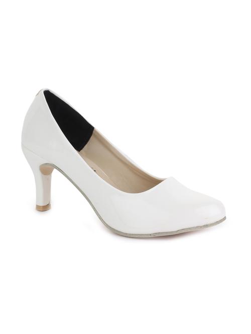 white leatherette pump - 11954568 - Very Small Image - 1