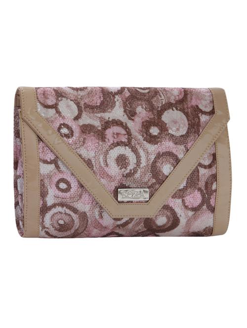 sequined multicoloured textured clutch - 1206002 - Very Small Image - 1