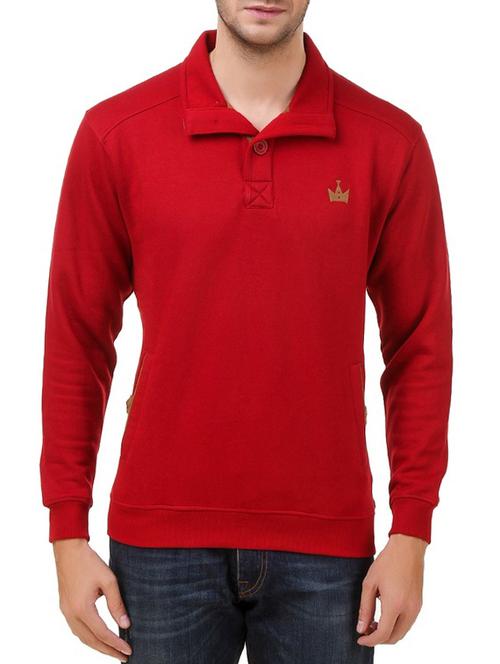 red wool sweatshirt - 12096900 - Very Small Image - 1