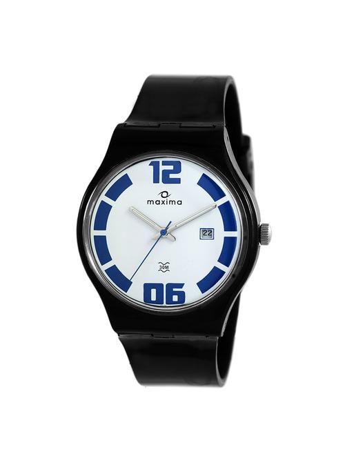 black polyester analog watch - 12103220 - Very Small Image - 1