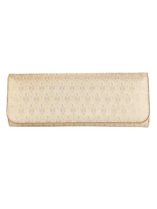 designer cream silk clutch - 1216720 - Very Small Image - 1