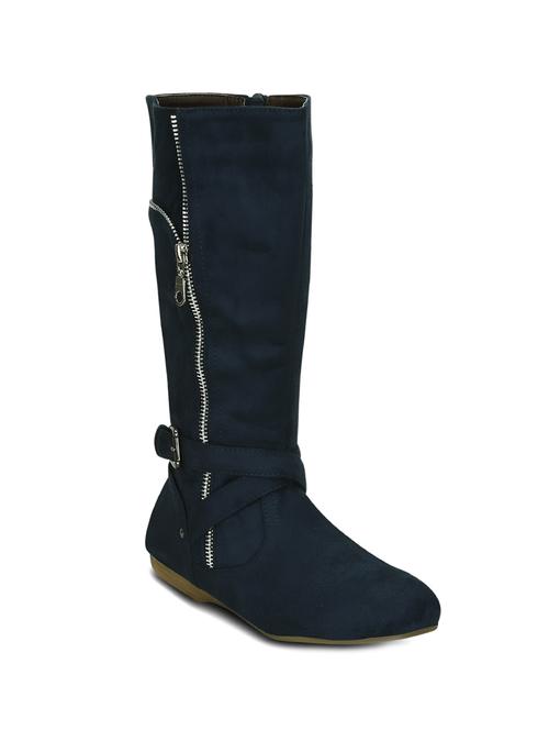 blue knee length boot - 12244680 - Very Small Image - 1