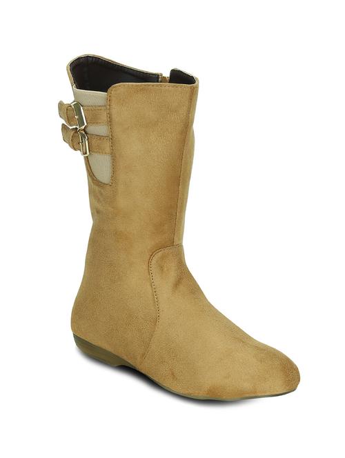 beige suede calf boot - 12244692 - Very Small Image - 1
