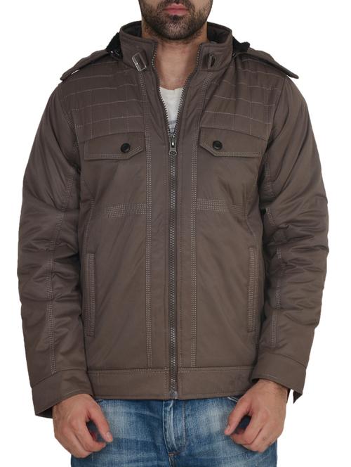 grey polyester casual jacket - 12260189 - Very Small Image - 1