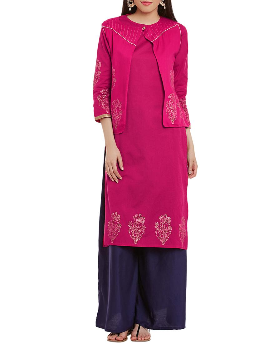 women's kurta with jacket kurta - 12260826 -  Zoom Image - 0