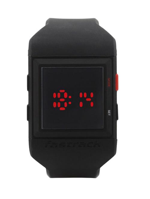 fastrack men silicon digital black watch - 38012pp01 - 12260957 - Very Small Image - 1