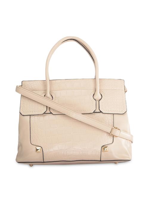 beige leatherette  handbag - 1229317 - Very Small Image - 1