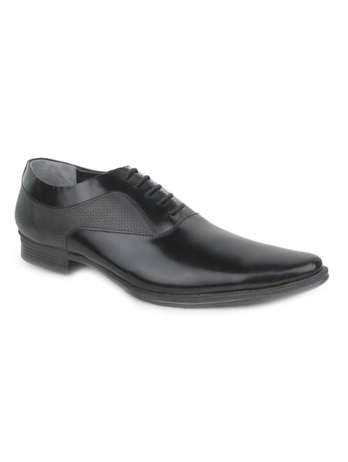 black leather lace up derby - 12328145 - Very Small Image - 1