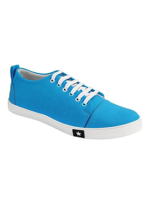 blue synthetic lace up sneakers - 12353922 - Very Small Image - 1