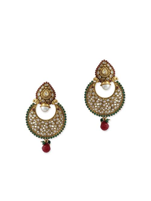 multi colored metal chandballi earring - 12442782 - Very Small Image - 1