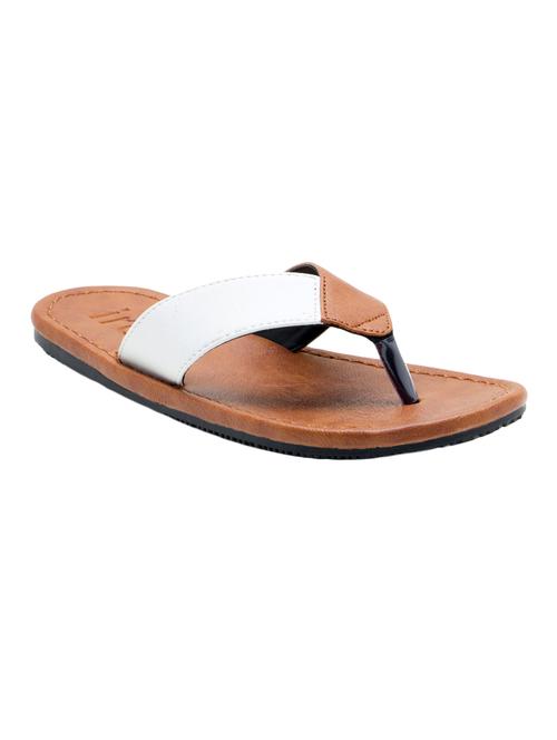 tan leather toe separator slipper - 12495524 - Very Small Image - 1