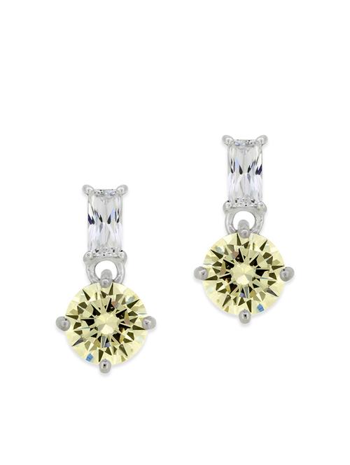 yellow silver drop earrings - 12508407 - Very Small Image - 1