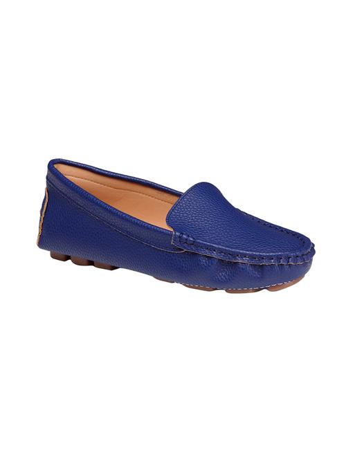 blue pu slip on loafers - 12519079 - Very Small Image - 1