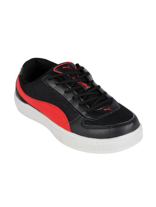 black synthetic lace up sneakers - 12526601 - Very Small Image - 1