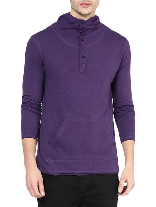 purple cotton tshirt - 12560397 - Very Small Image - 1