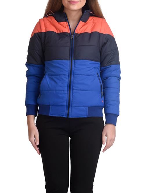 color block quilted jacket - 12566785 - Very Small Image - 1