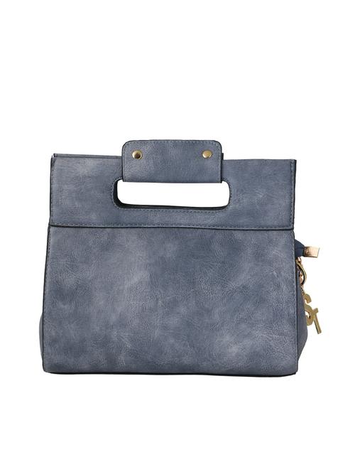 grey leatherette satchel - 12577342 - Very Small Image - 1