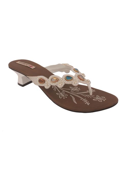 beige toe seperator sandal - 12648620 - Very Small Image - 1