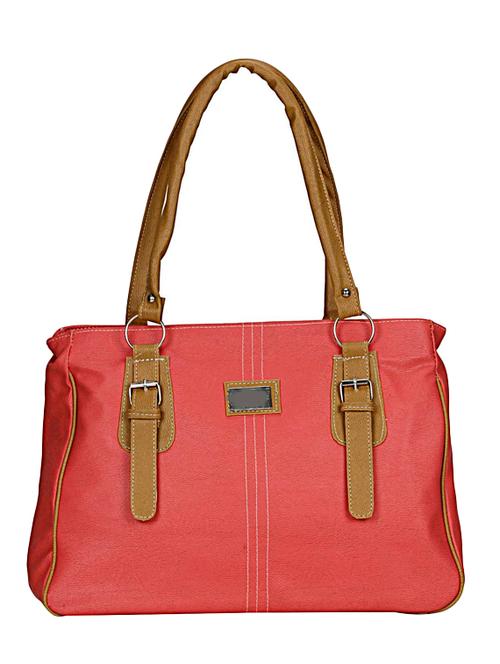 pink synthetic leather handbag - 12719969 - Very Small Image - 1