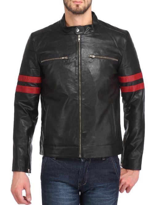 black faux leather biker jacket - 12776683 - Very Small Image - 1