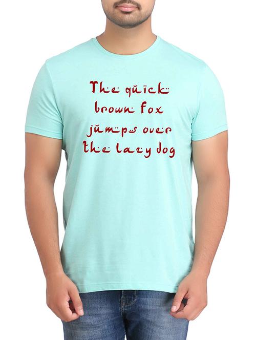 blue cotton printed t-shirt - 12782055 - Very Small Image - 1