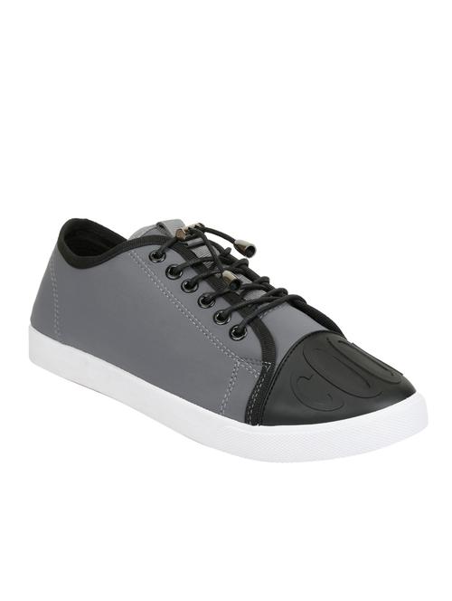 grey synthetic lace up shoes - 12793403 - Very Small Image - 1
