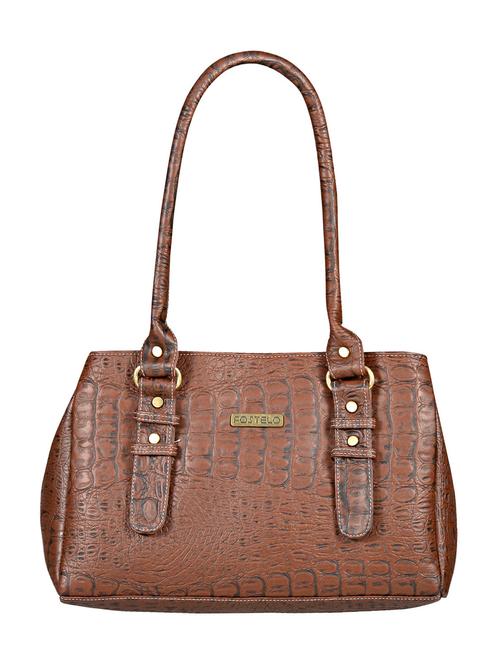 brown leatherette handbag - 12793969 - Very Small Image - 1