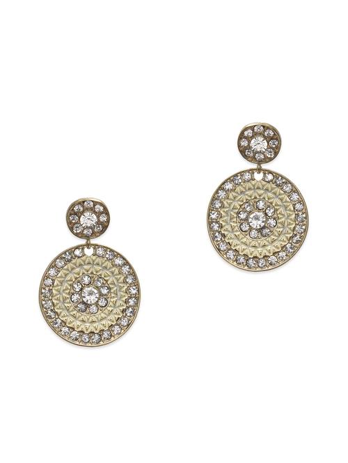 gold and clear embellished drop earrings - 1280432 - Very Small Image - 1