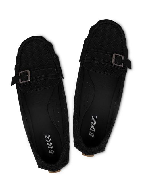 black leatherette flats - 1281737 - Very Small Image - 1