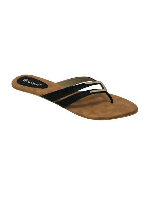 black synthetic toe separator sandals - 12827962 - Very Small Image - 1
