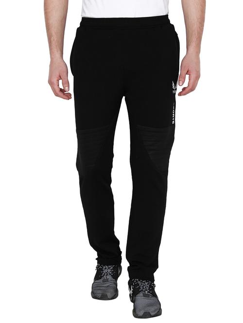 black polyester  full length track pant - 12840490 - Very Small Image - 1