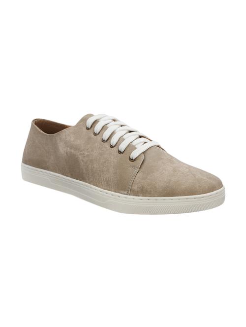 beige canvas lace up sneakers - 12854724 - Very Small Image - 1