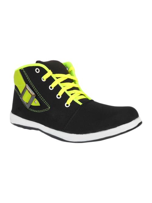 black canvas lace up sneakers - 12882951 - Very Small Image - 1