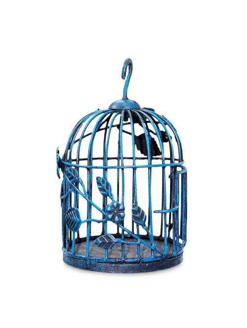 victorian style wrought iron blue bird cage - 1288857 - Very Small Image - 1