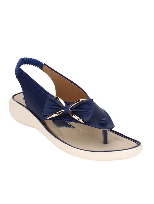 blue synthetic back strap sandals - 12899302 - Very Small Image - 1