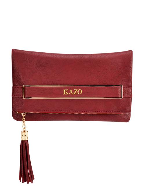 red leatherette clutch - 12904887 - Very Small Image - 1