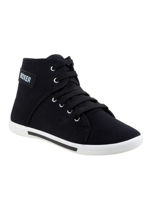 black canvas lace up sneakers - 12907351 - Very Small Image - 1