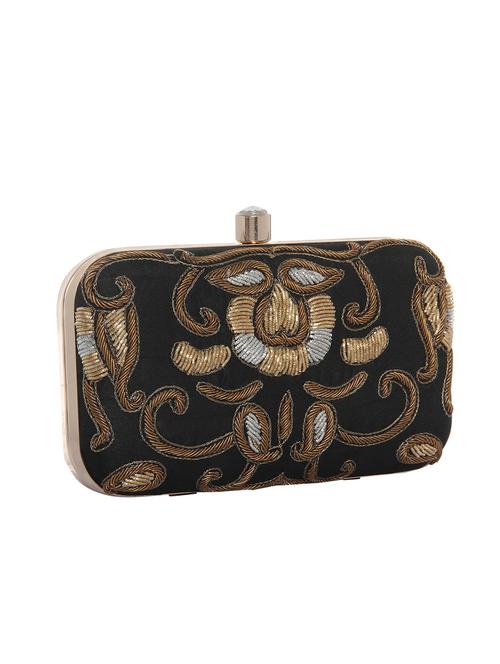 black polyester clutch - 12909231 - Very Small Image - 1