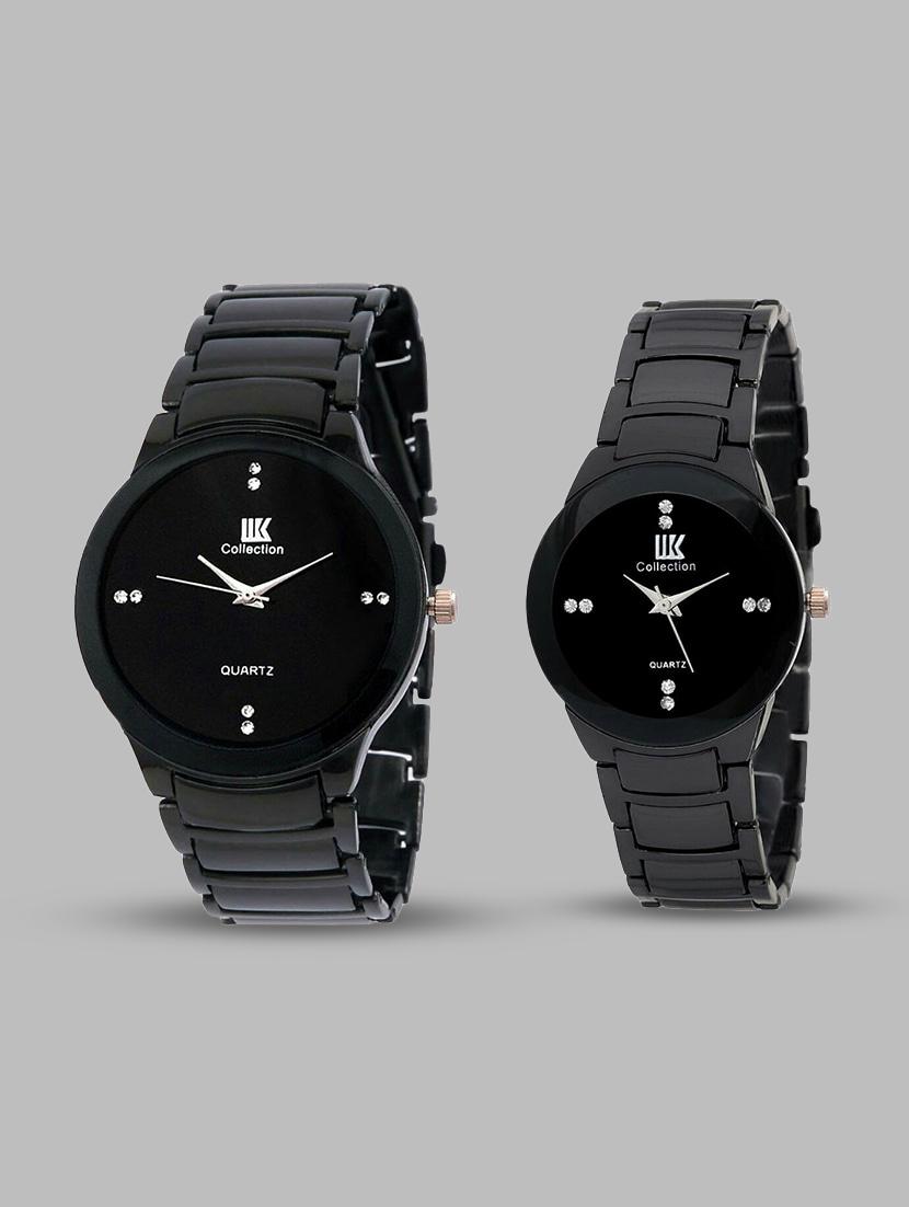 round dial analog couple watch -(31)