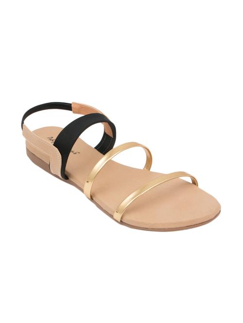 black pu back strap sandals - 12921409 - Very Small Image - 1