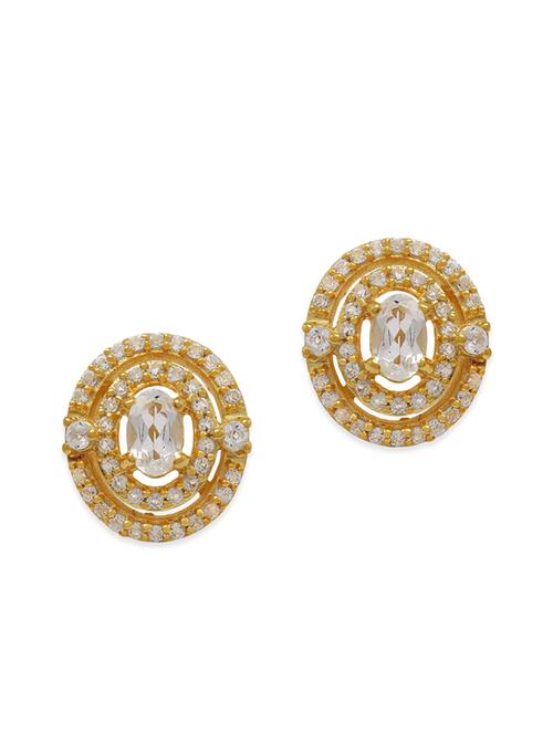 white silver studs earrings - 12929960 - Very Small Image - 1