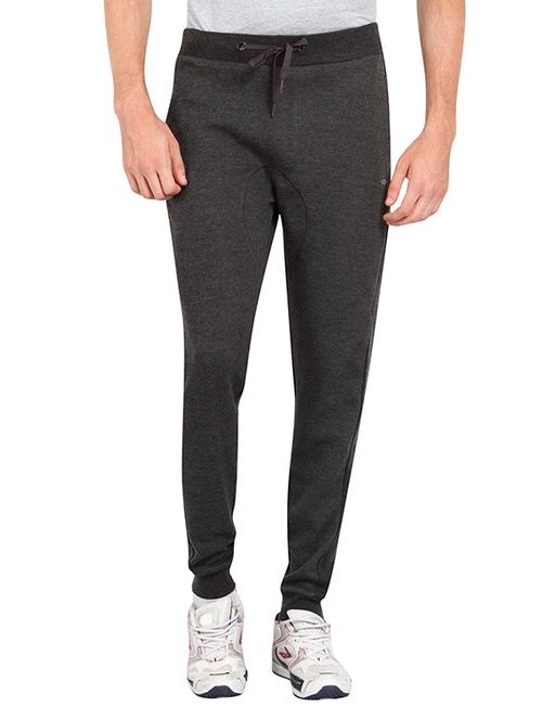 black cotton  full length track pant - 12938835 - Very Small Image - 1