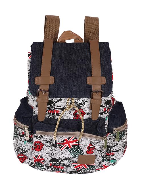 multi colored canvas backpack - 12941605 - Very Small Image - 1