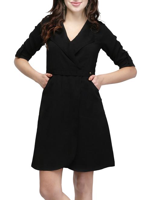 women's  solid dress - 12950614 - Very Small Image - 1